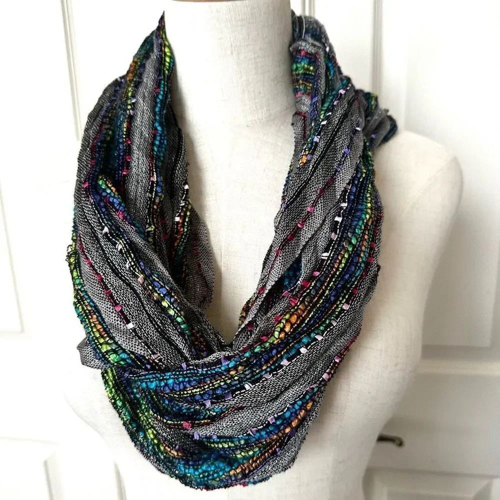 Croft and Barrow multi colored infinity scarf